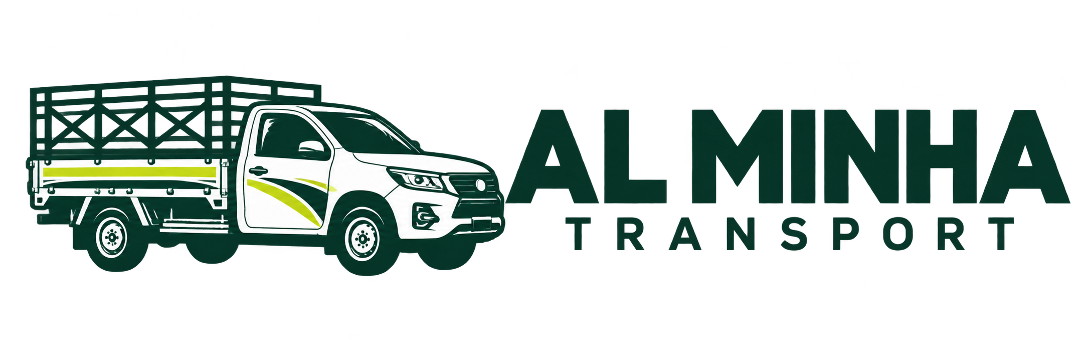 Al Minha Transport - pickup truck logo